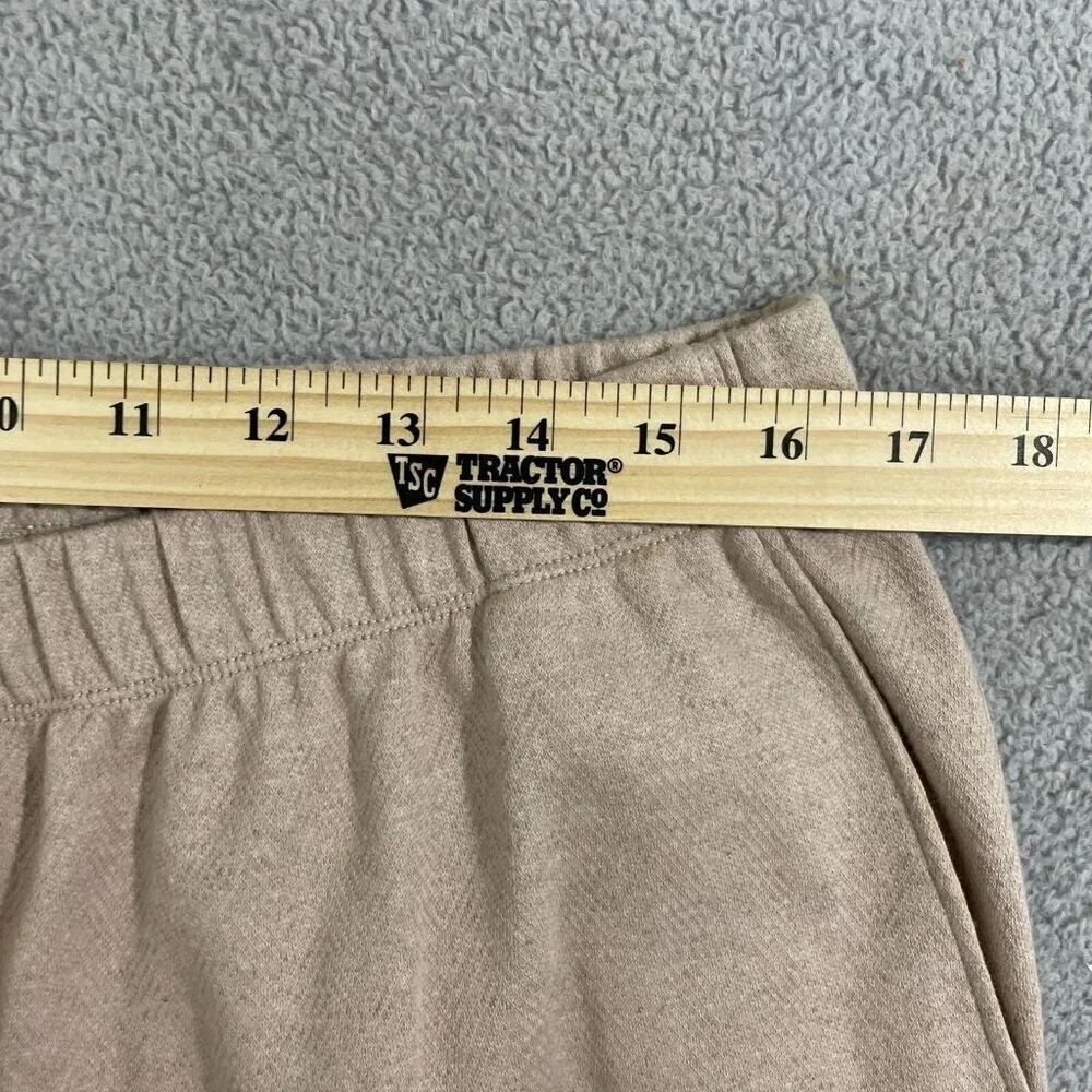 NWOT Lands' End Men's L Sport Knit Straight Leg Pants Beige Cotton Blend